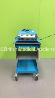 Covidien Valleylab Force FX-8C Electrosurgical Diathermy Unit with Footswitch on Trolley (Powers Up) *F6D46350A*