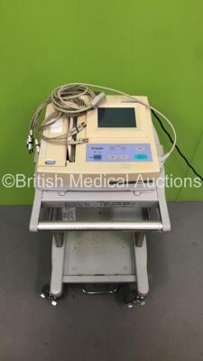 Fukuda Denshi CardiMax FX-7402 Machine on Stand with ECG Leads (Powers Up) *S/N 38141590*