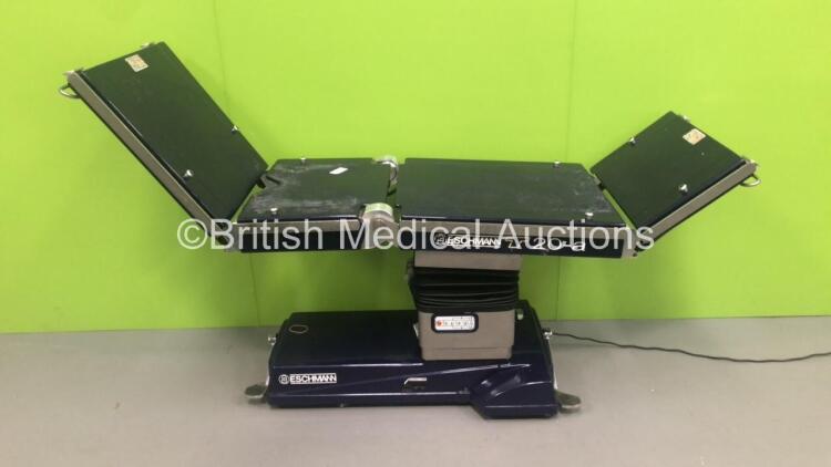 Eschmann T20-a Electric Operating Table *Mfd - Feb 2008* *No Cushions* (Powers Up, Damaged Casing - See Photos)