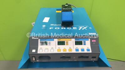 Valleylab Force FX-8C Electrosurgical Diathermy with Footswitch on Trolley (Powers Up) *F4E-31952A* - 2