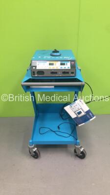 Valleylab Force FX-8C Electrosurgical Diathermy with Footswitch on Trolley (Powers Up) *F4E-32078A*