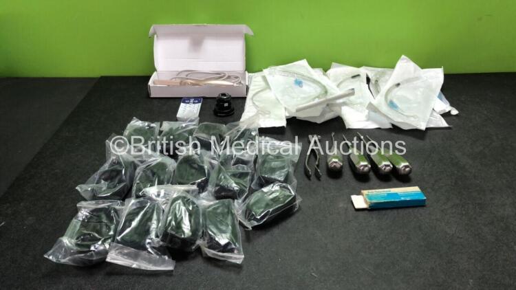 Mixed Lot Including Stryker Ref 1188410110 Camera Coupler, 13 x Straps, 1 x Stryker SDC3 Controller, 1 x Intra Oral Camera and Various Surgical Instruments and Tracheal Tubes