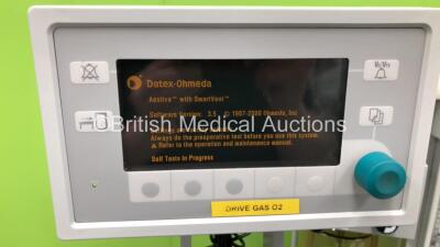 Datex-Ohmeda Aestiva/5 Anaesthesia Machine with Aestiva 7900 Smartvent Software 3.5, Oxygen Mixer, Absorber, Bellows and Hoses (Powers Up) *AMRG00824* - 3