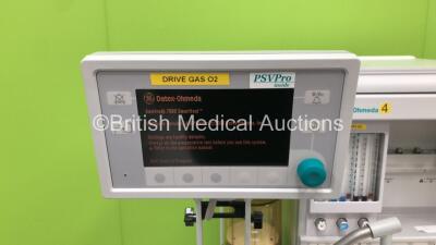 Datex-Ohmeda Aestiva/5 Anaesthesia Machine with Aestiva 7900 Smartvent Software 4.8PSVPro, Oxygen Mixer, Absorber, Bellows and Hoses (Powers Up) *AMRN00475* - 2