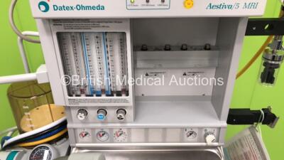 Datex-Ohmeda Aestiva/5 MRI MR Conditional Anaesthesia Machine with Aestiva 7900 Smartvent Software 4.8PSVPro, Oxygen Mixer, Absorber, Bellows and Hoses (Powers Up) *C* - 3