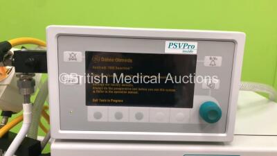 Datex-Ohmeda Aestiva/5 MRI MR Conditional Anaesthesia Machine with Aestiva 7900 Smartvent Software 4.8PSVPro, Isotec 5 Isoflurane Vaporizer Oxygen Mixer, Absorber, Bellows and Hoses (Powers Up) *C* - 2