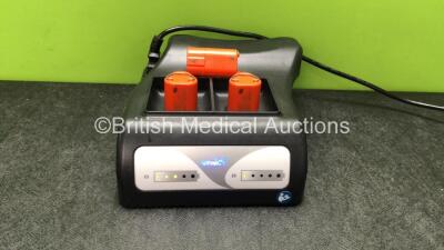 Arthrex AR-300/600 Battery Charger with 3 x Arthrex AR-300L Batteries (Powers Up) *SN 06584, 08748, 08749, 08761*