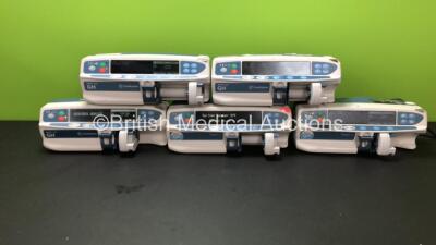 Job Lot of 5 x Alaris GH Plus Syringe Pumps Including 3 x Carefusion and 2 x Cardinal Health (2 x Service Required and 1 x No Power)