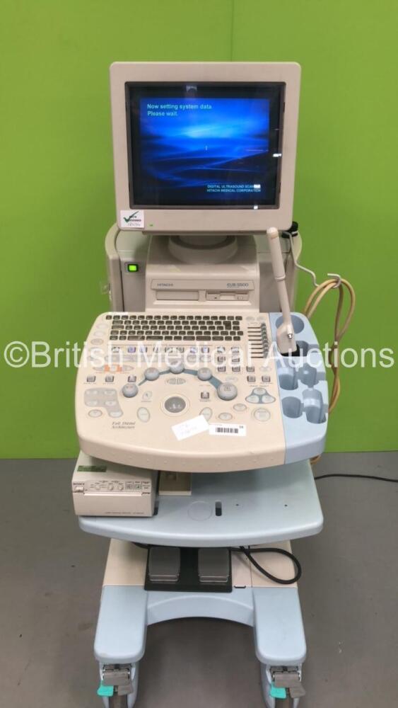 Hitachi EUB-5500 Ultrasound Scanner *S/N KE11223608* With 1 X ...