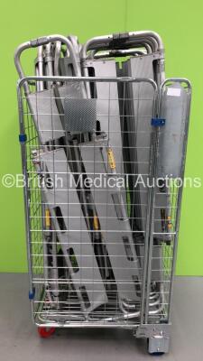 Cage of 18 x Aluminium Stretchers (Cage Not Included)