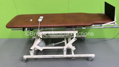 Akron Electric Tilt Table with Controller (Powers Up - Rip to Cushion - See Pictures)