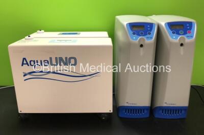 Job Lot Including 2 x Gambro WRO 300 Water Treatment Systems (Both Power Up) and 2 x Fresenius Medical Care Aqua Uno Reverse Osmosis Dialysis Water Treatment Systems (Both Power Up)