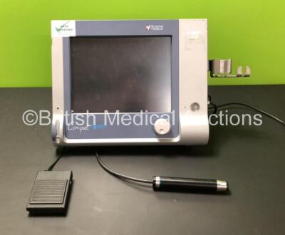 Quantel Medical Compact Touch Echograph with Handpiece and Footswitch (Powers Up with Blank Screen) *411* **IR442**