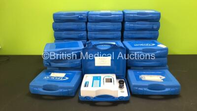 100 x Johnson and Johnson LifeScan Blood Glucose Monitors in Cases (30 Shown in Photo, 100 Total in Lot)