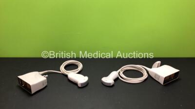 Job Lot Including 1 x Philips C5-2 Ultrasound Transducer / Probe (Slight Damage To Head, See Photos) and 1 x Philips C5-1 Ultrasound Transducer / Probe (Crack In Casing, See Photos) *Both Untested*