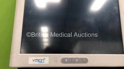 Stryker Stack Trolley Including Vision Medical Monitor (Not Power Tested Due to No Power Supply),Stryker 1288 HD High Definition Camera Control Unit, Stryker 1288HD Camera Head (Camera Damaged - See Pictures), Stryker SDC3 HD Information Management System - 2