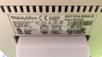 4 x Welch Allyn Spot Vital Signs LXi Patient Monitors on Stands with BP Hoses (Powers Up) *S/N 20140100704 / 20140301783 / 20120301644* - 6