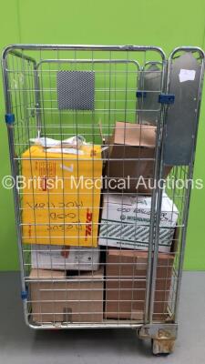 Cage of Mixed Consumables Including BD Preset Eclipse Arterial Blood Collection System, Hudson Breathing Masks and Lifecare Aducle Aerosol Masks (Cage Not Included - Out of Date)