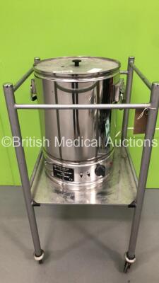 EMS Hydrapak Heater and Wax Purifier (Powers Up) on Stainless Steel Trolley