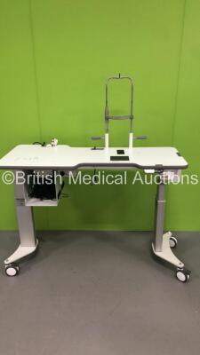 Haag Streit Bern Electric Ophthalmic Table with Chin Rest (Powers Up) *S/N 130587*