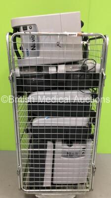 Cage of 14 x Nidek Mark 5 Nuvo Lite 3 Oxygen Concentrators (Cage Not Included)