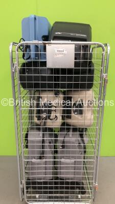 Mixed Cage of 8 x Oxygen Concentrators Including 2 x Respironics Millennium M5, 2 x Invacare Perfecto 2, 3 x VisionAire 3 anc 1 x Respironics Everflo (Cage Not Included)