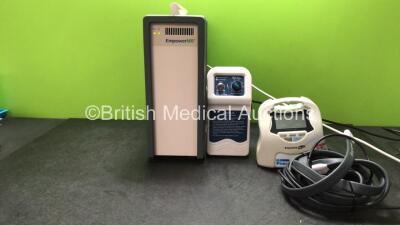 Mixed Lot Including 1 x Acist Medical Systems Empower MR Ref 102904 Hydraulic Controller, 1 x Ultimate Healthcare Viola II Dynamic Cushion Pump and 1 x G+N Pneumapress DVT Pump (All Power Up)