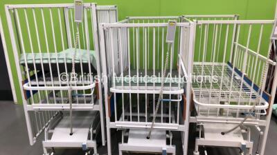 3 x Huntleigh Infant Cots with 2 x Mattresses (Electrics Tested Working)