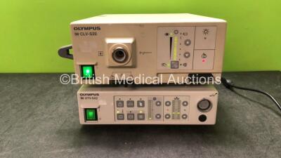 Mixed Lot Including 1 x Olympus CLV-S20 Light Source Unit (Powers Up with Alarm) 1 x Olympus OTV-SX2 Video Pro Unit (Powers Up)