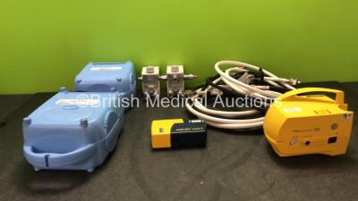 Mixed Lot Including 2 x Medix Actineb Nebulizers, 2 x Inspiration Low Flow Air Oxygen Blenders, 4 x Hoses, 1 x Pari Junioy BOY sx and 1 x PARI BOY Mobile 5