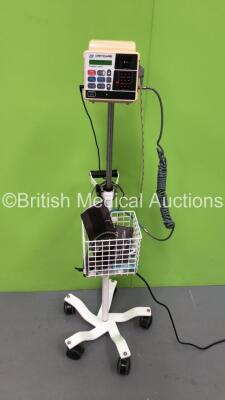 CritiCare 506DX Patient Monitor on Stand with 1 x SpO2 Lead and 1 x BP Cuff (Powers Up)