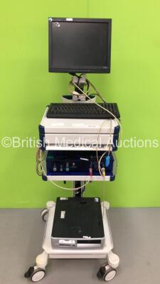 Task Force Monitor Trolley with CNSystems Haemodynamic Control Unit, Accessories and Computer (HDD Removed)