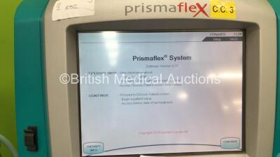 2 x Gambro Prismaflex Dialysis Machines Version 8.2 with Barkley Auto Control Unit - Running Hours 13697 / 15712 (Both Power Up) - 2