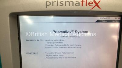 2 x Gambro Prismaflex Dialysis Machines Version 8.2 with Barkley Auto Control Unit - Running Hours 13785 / 13518 (Both Power Up) - 5