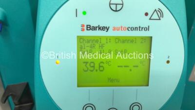 2 x Gambro Prismaflex Dialysis Machines Version 8.2 with Barkley Auto Control Unit - Running Hours 13785 / 13518 (Both Power Up) - 7