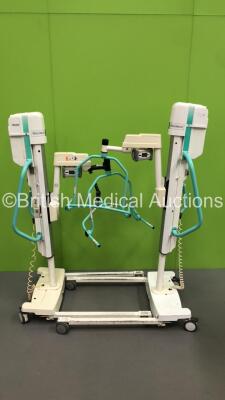 2 x Arjo Maxi-Move Electric Patient Hoists with Batteries (1 x Powers Up) - 2