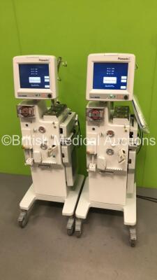 2 x Asahi Kasei Plasauto E Continuous Renal Replacement Therapy (CRRT) Systems LCD Version 3.10Am / CRTL Version 3.04Ap / MON Version 3.01a (Both Power Up) - 4