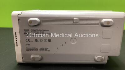 Philips IntelliVue X2 Handheld Patient Monitor Including ECG/Resp, SpO2, NBP, Temp and Press Options (Powers Up with Blank Screen, Damaged Casing and Missing Battery Casing, See Photos - Mfd 2012) *DE03797398* - 3