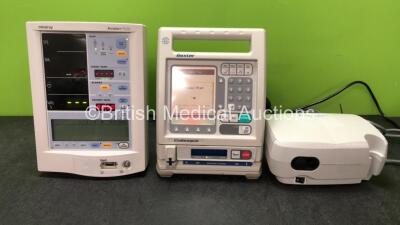 Mixed Lot Including 1 x Mindray Accutorr Plus Patient Monitor, 1 x Baxter Colleague Pump and 1 x Salter AIRE Elite Compressor (All Power Up) *SN KSN170703774, A7146293J8, 22040426DB*