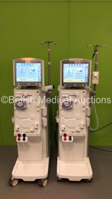 2 x Nipro Corporation Surdial X Dialysis Machines Version 1.506 with Hoses (Both Power Up) *Mfd 2018 / 2017*