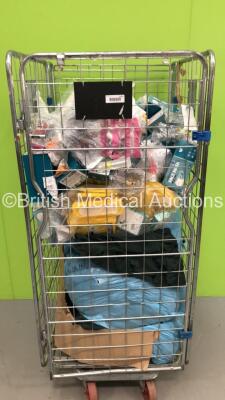 Mixed Cage Including Ambulance Uniforms, Surgical Face Masks and i-gel Supraglottic Airways (Cage Not Included - Out of Date)