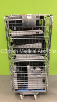 Cage of 13 x Nidek Mark 5 Nuvo Lite 3 Oxygen Concentrators (Cage Not Included)