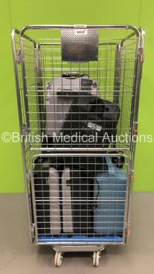 Mixed Cage of 7 x Oxygen Concentrators Including 1x Respironics Millennium M5, 2 x Nidek Mark 5 Nuvo Lite 3, 3 x VisionAire 3 anc 1 x Respironics Everflo (Cage Not Included)