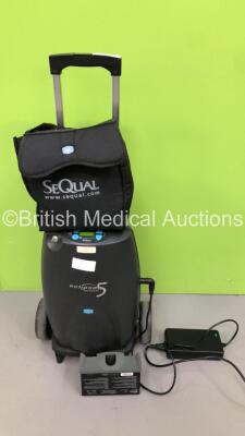 SeQual Eclipse AutoSAT 5 Oxygen Concentrator (Powers Up)