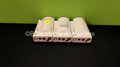 Job Lot Including 1 x Philips M3001A Opt: C06 Multiparameter Module with ECG/RESP, SPO2, NBP, Temp and Press Options. 1 x Philips M3001A Opt: A01C06 Multiparameter Module with ECG/RESP, SPO2, NBP, Temp and Press Options and 1 x Philips M3001A Opt: A01C18 