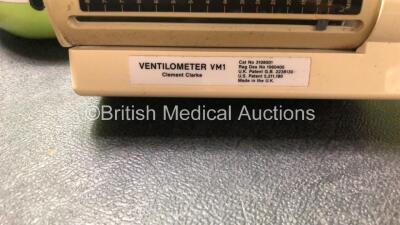 Mixed Lot Including 3 x Datex Ohmeda 5120 Oxygen Monitors (All Untested Due to Possible Flat Batteries) 1 x Olympus MH-317 Foot Pedal, 1 x Clement Clarke VM1 Ventilometer in Carry Case (Powers Up) 1 x piCO Smokerlyzer (No Power) 1 x ARDO Calypso Vacuum Un - 5