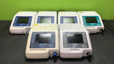 Job Lot Including 4 x B & D Electromedical Nippy 3+ Ventilators (2 Power Up, 2 No Power) 1 x B & D Electromedical Nippy Junior Ventilator (Powers Up) 1 x B & D Electromedical ST+ Ventilators (Powers Up)