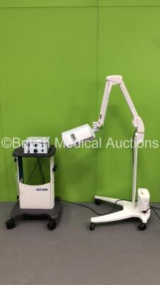 Aktilite CL128LED Photodynamic Therapy Light on Stand (Powers Up with Good Bulb) and 1 x EZEM Proto CO2L Colon Insufflator on Stand (Powers Up)