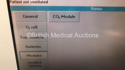 Siemens Servo-I Ventilator Model No 06487800 System Version - V8.0, System Software Version - V8.00.01 Total Operating Hours 130770 - with Hoses (Powers Up) *S/N 13534* - 7