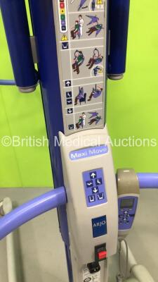 2 x Arjo Maxi-Move Electric Patient Hoist with 1 x Battery and 2 x Controllers (Both Power Up) and 1 x Oxford 175 Major Hydraulic Patient Hoist *S/N 75464 / 100054* - 2